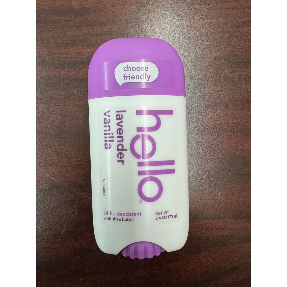 NWT Hello Lavender Vanilla with Shea Butter Deodorant- 2.6 oz